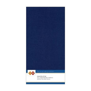 Square Linen Cardboard - Dark Blue (10 Pack)