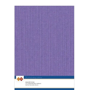A4 Linen Cardboard - Violet (10 Pack)