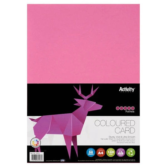 A4 160gsm Card - Fuchsia (50 Sheets)
