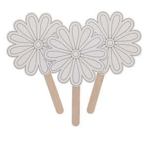 Crafty Bitz Blank Fans - Lollipop Flower