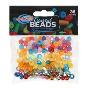 Crafty Bitz Bag 36g Assorted Plastic Beads