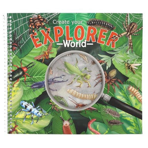 Explorer Stickerworld With Relief Stickers