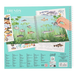 Create your Ocean Life With Holofoil Stickers Book