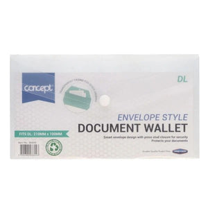 Concept DL Size Button Wallet Envelope