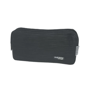 Supreme Stationery Double Pencil Case - Black
