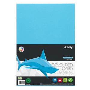 Premier Activity A4 160gsm Card - Turquoise Blue (50 Sheets)
