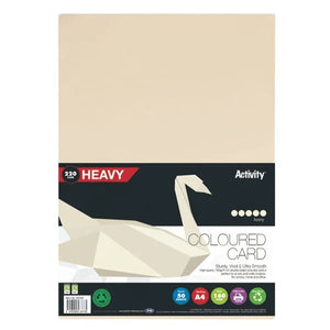 Premier Activity A4 220gsm Heavy Card - Ivory (50 Sheets)