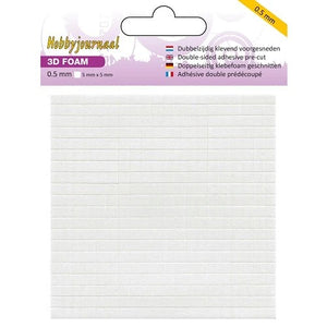 HobbyJournaal Adhesive Foam Cubes 0.5 mm Double Sided