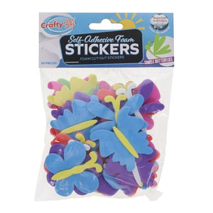Foam Stickers - Butterflies (30 Pack)