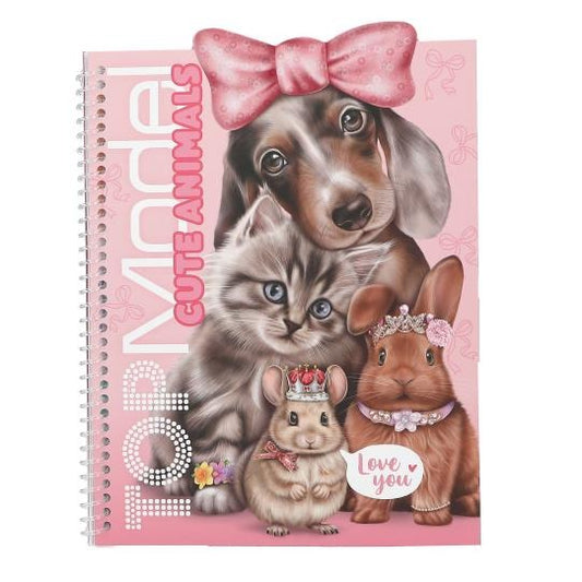 TOPModel Cute Animals Dress Me Up Sticker Book