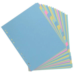Concept Extra Wide A-Z Subject Dividers - 20 Part