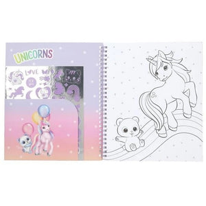 Ylvi Colouring Book With Unicorn & Sequins