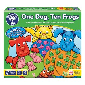 Orchard Toys - One Dog Ten Frogs Game