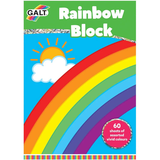 Galt Rainbow Block - 60 Coloured Sheets