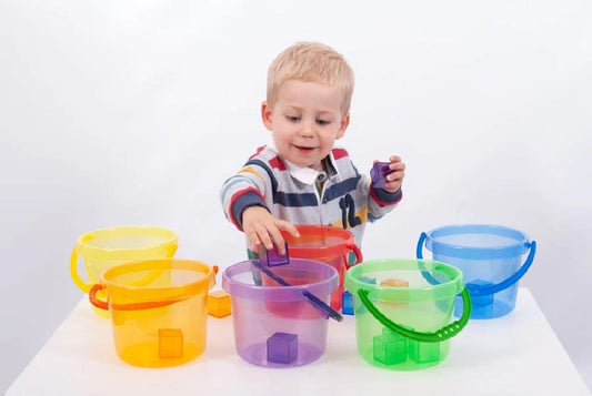 Translucent Colours Bucket Set (Pack of 6)
