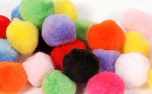 Pom Poms-Asst 25Mm (50)