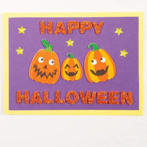 Pumpkin Foam Stickers (Pack of 128)