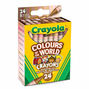 Crayola Colours Of The World Crayons - Skin Tones (24 Pack)