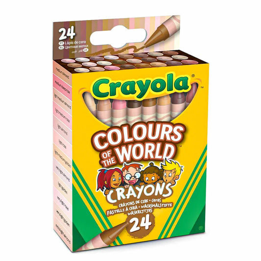 Crayola Colours Of The World Crayons - Skin Tones (24 Pack)