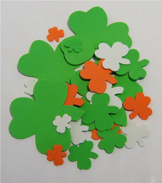 Foam Shapes - Shamrocks (22 Pack)