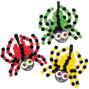 Spider Pom Pom Art Kits (Pack of 5)