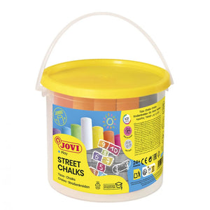Jovi Street chalks Bucket (21 Assorted Jumbo Chalks)