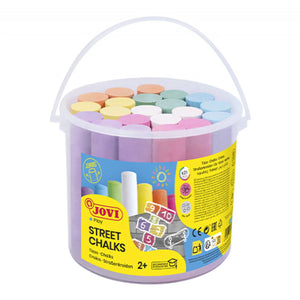 Jovi Street chalks Bucket (21 Assorted Jumbo Chalks)