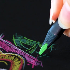 Faber Castell Black Edition Colour Pencils  - Neon & Pastel (12 Pack)