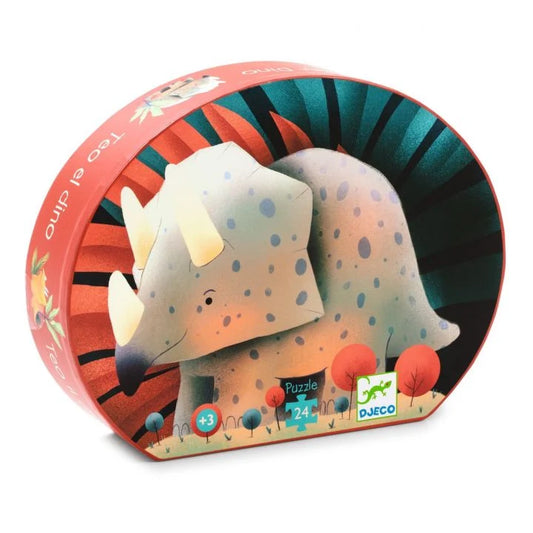 Djeco Teo the Dinosaur - 24 Piece Jigsaw Puzzle