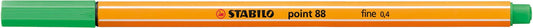 STABILO Fineliner Pen - Point 88 (Light Emerald)