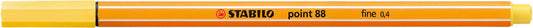 STABILO Fineliner Pen - Point 88 (Yellow)