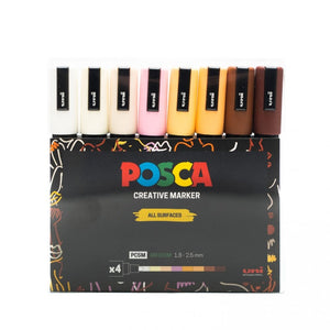 Posca 5m bullet tip wallet 8-Neurals