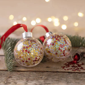Mini Christmas Craft Kit - Baubles Sequins