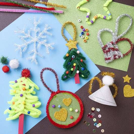 Craft Mix Colourful Christmas, assorted colours, 1 set