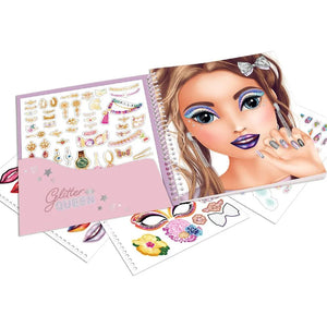 TOPModel Sticker Book - Dress Me Up Face Glitter Queen