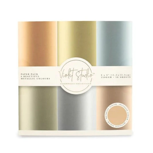 Violet Studio Paper Pad - Metallics (6x6inch)