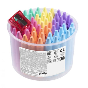 Jovi Wax Jumbo Jar of Wax Crayons - 60 Pastel Colours