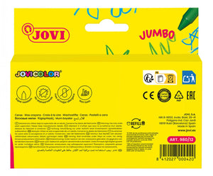 Jovi Jumbo Wax Crayons Set (12 Assorted Colours)