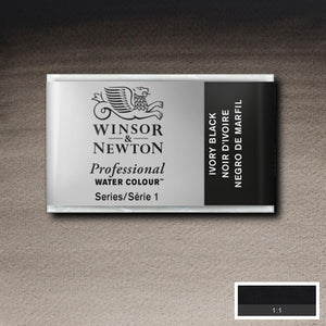Professional Watercolour Whole Pan Ivory Black