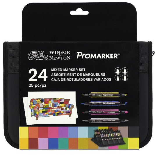 WN Mixed Promarker Wallet 24 Set
