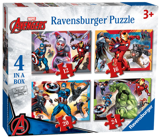 Avengers Assemble 4 In A Box Jigsaw Puzzle