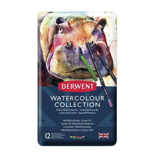 DERWENT W/COL COLLECTION TIN 12 *