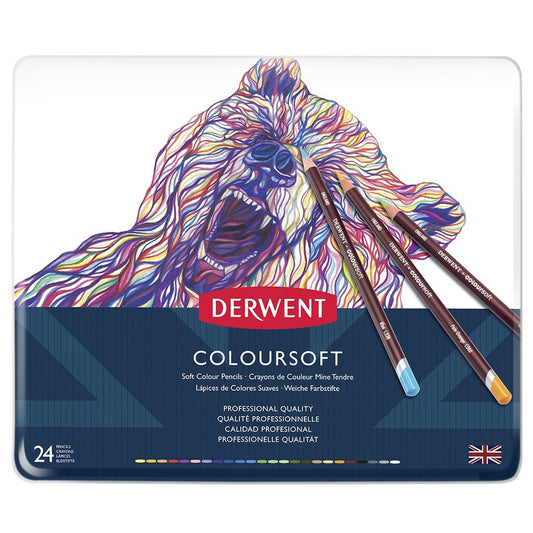 DERWENT COLOURSOFT TIN OF 24