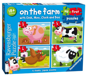 On The Farm My First Puzzles  2,3,4 & 5 Piece
