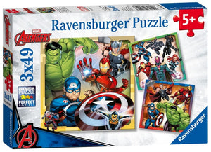 Avengers Assemble 3 X 49 Piece Jigsaw Puzzle
