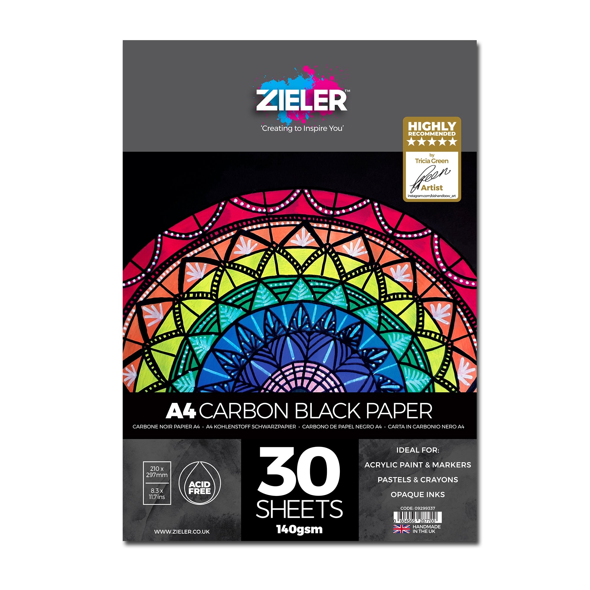 Balk Paper A4 Black Paper Pad 140gsm 30 sht