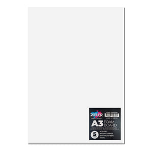 White Foam Board 5mm A3 5 shts