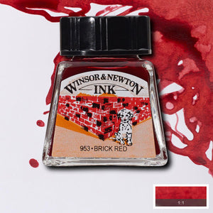 INK 14ML BRICK RED  *S10