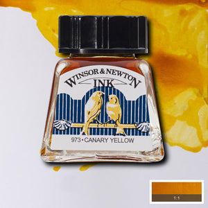 Winsor Newton Canary Yellow Ink 14ml