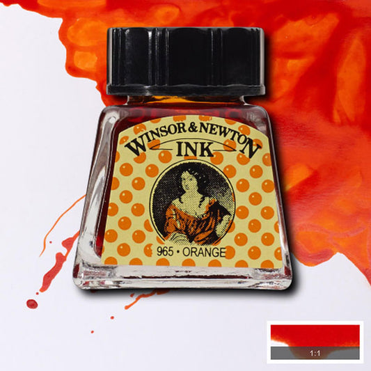 Winsor Newton Orange Ink 14ml